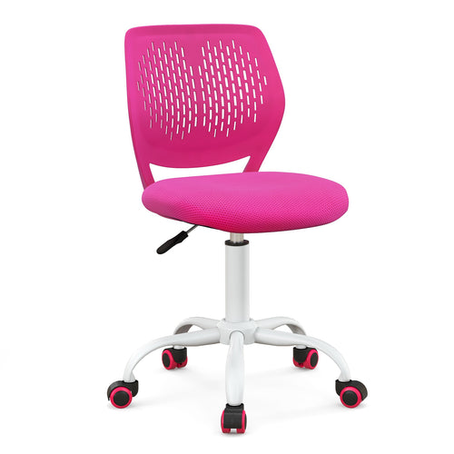 Adjustable Height Ergonomic Study Chair, Pink