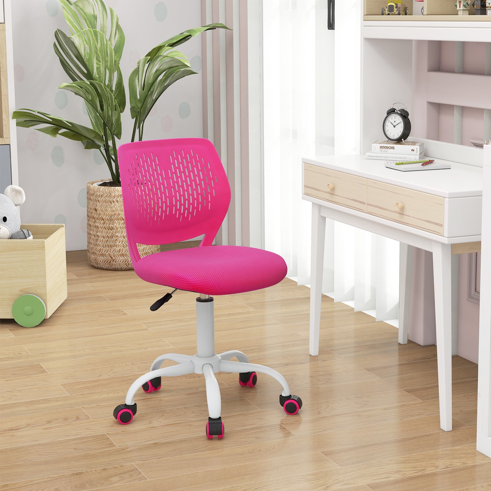 Adjustable Height Ergonomic Study Chair, Pink Kids Chairs & Seating at Gallery Canada