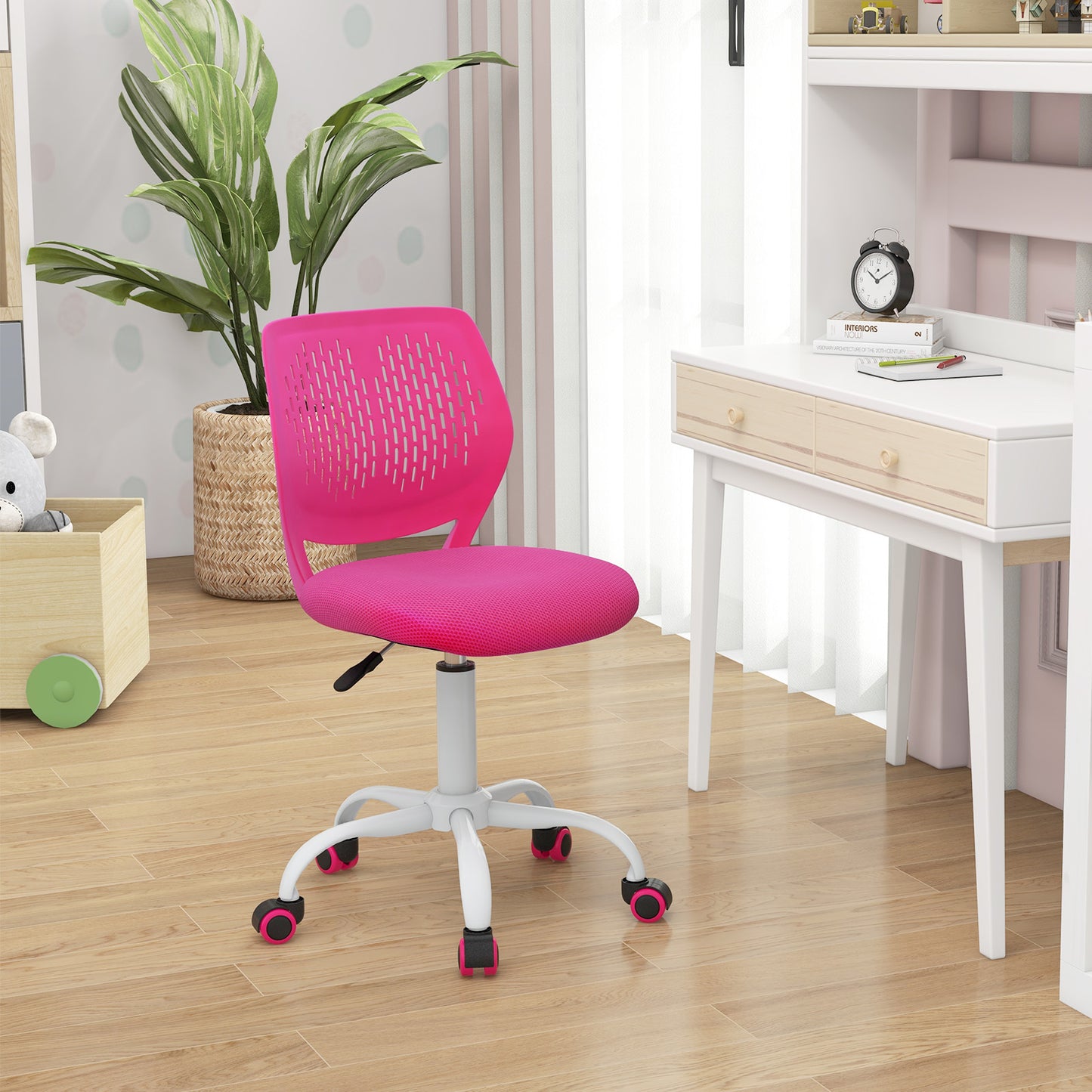Adjustable Height Ergonomic Study Chair, Pink Kids Chairs & Seating at Gallery Canada