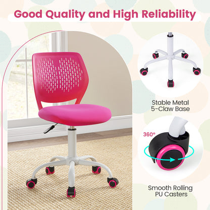 Adjustable Height Ergonomic Study Chair, Pink Kids Chairs & Seating at Gallery Canada