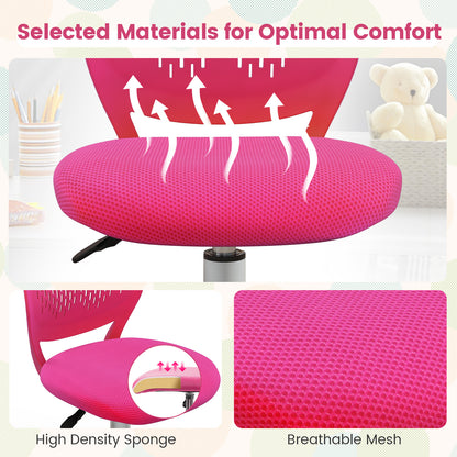 Adjustable Height Ergonomic Study Chair, Pink Kids Chairs & Seating at Gallery Canada