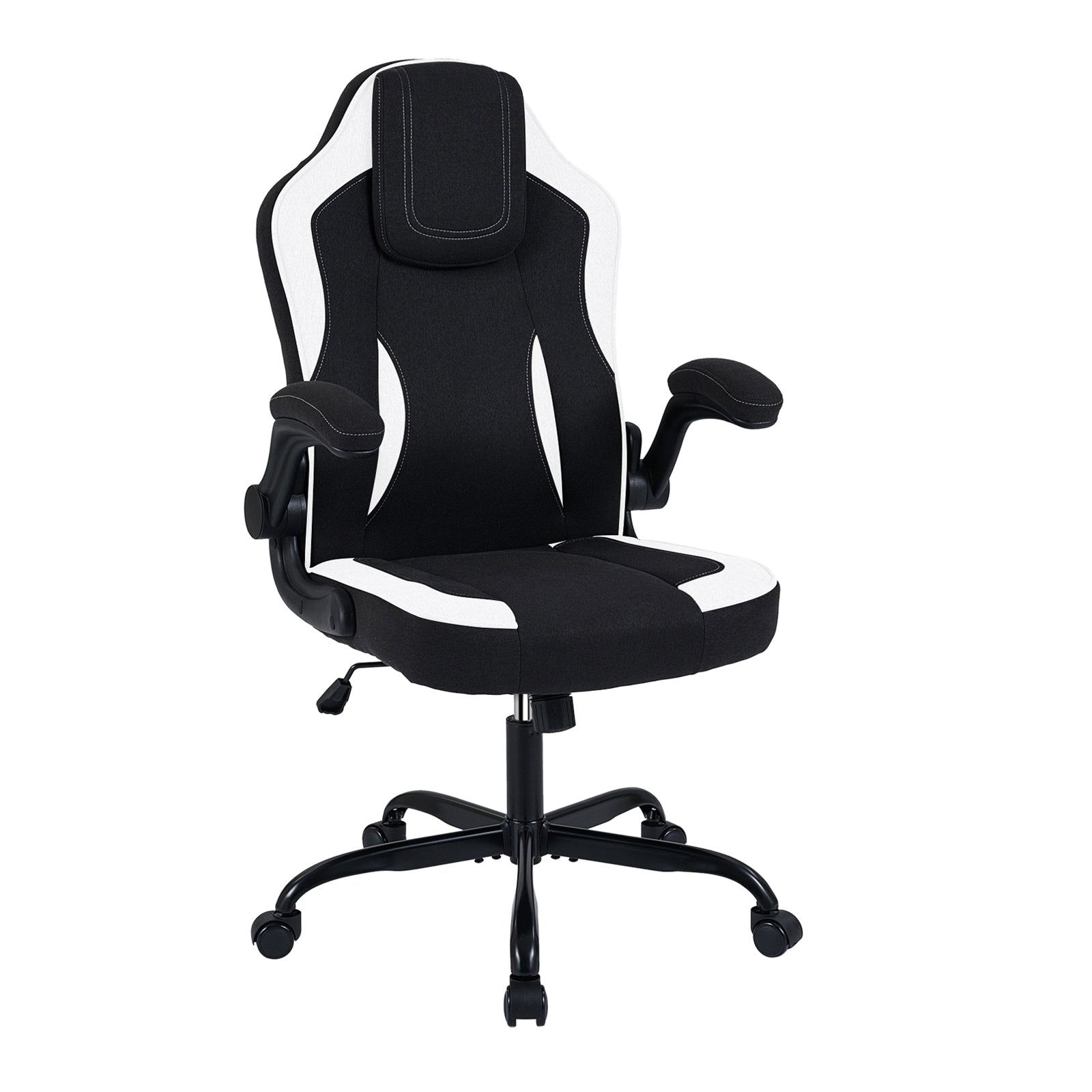 Ergonomic Computer Office Chair with 90° Flip-up Armrests, Black Ergonomic Chairs Black at Gallery Canada