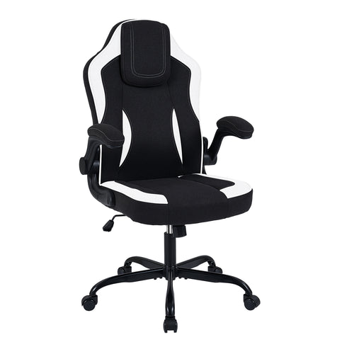 Ergonomic Computer Office Chair with 90° Flip-up Armrests, Black