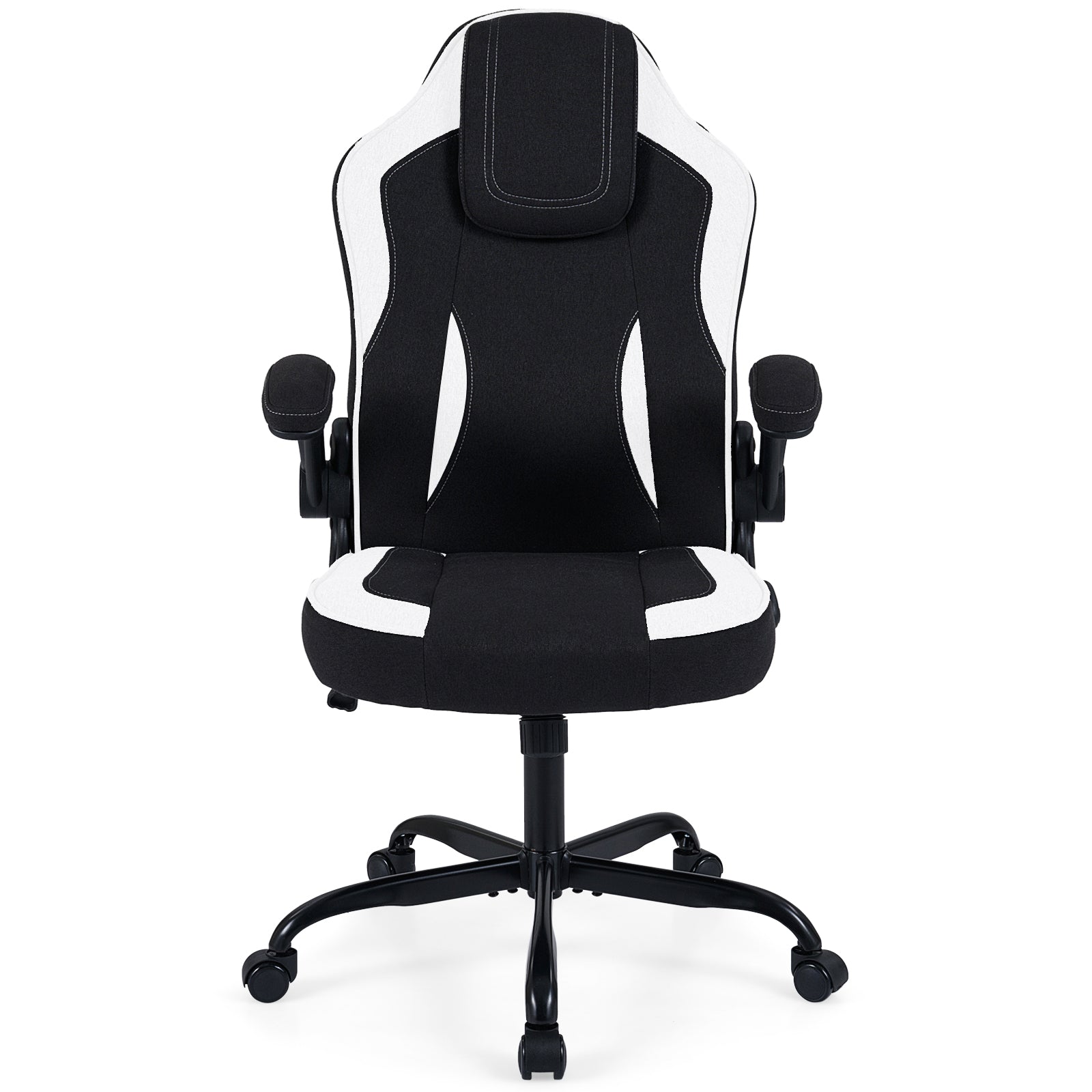 Ergonomic Computer Office Chair with 90° Flip-up Armrests, Black Ergonomic Chairs at Gallery Canada