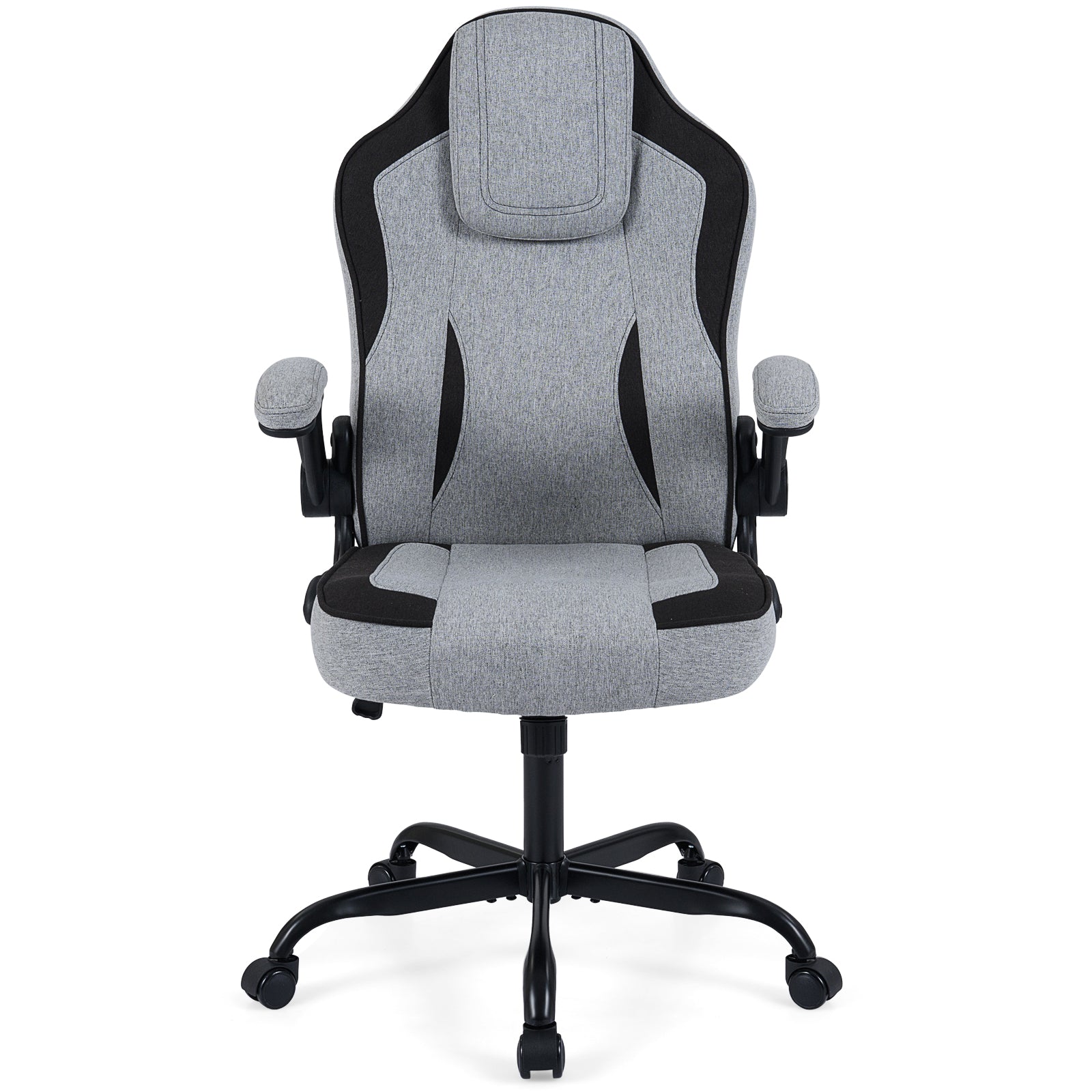 Ergonomic Computer Office Chair with 90° Flip-up Armrests, Gray Ergonomic Chairs at Gallery Canada