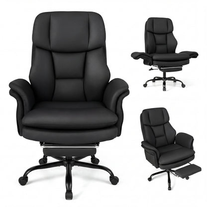 Ergonomic Cross Legged Office Chair, Big And Tall, Black Big and Tall Chairs Black at Gallery Canada