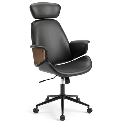 Ergonomic Office Chair With Headrest, Adjustable Height, Black Office Chairs at Gallery Canada