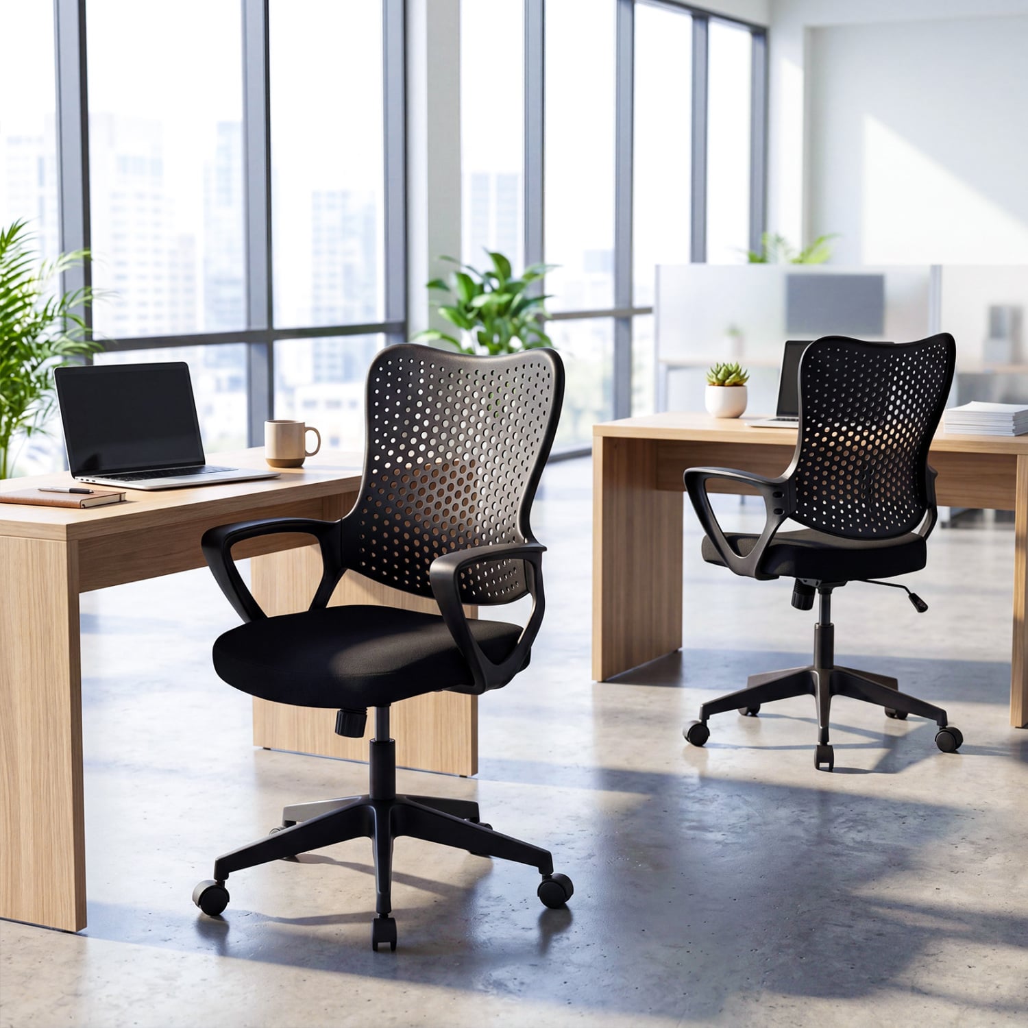 Ergonomic Office Chair, Adjustable Computer Desk Chair, Black Ergonomic Chairs at Gallery Canada