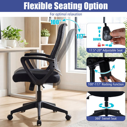 Ergonomic Office Chair, Adjustable Computer Desk Chair, Black Ergonomic Chairs at Gallery Canada