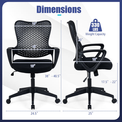 Ergonomic Office Chair, Adjustable Computer Desk Chair, Black Ergonomic Chairs at Gallery Canada