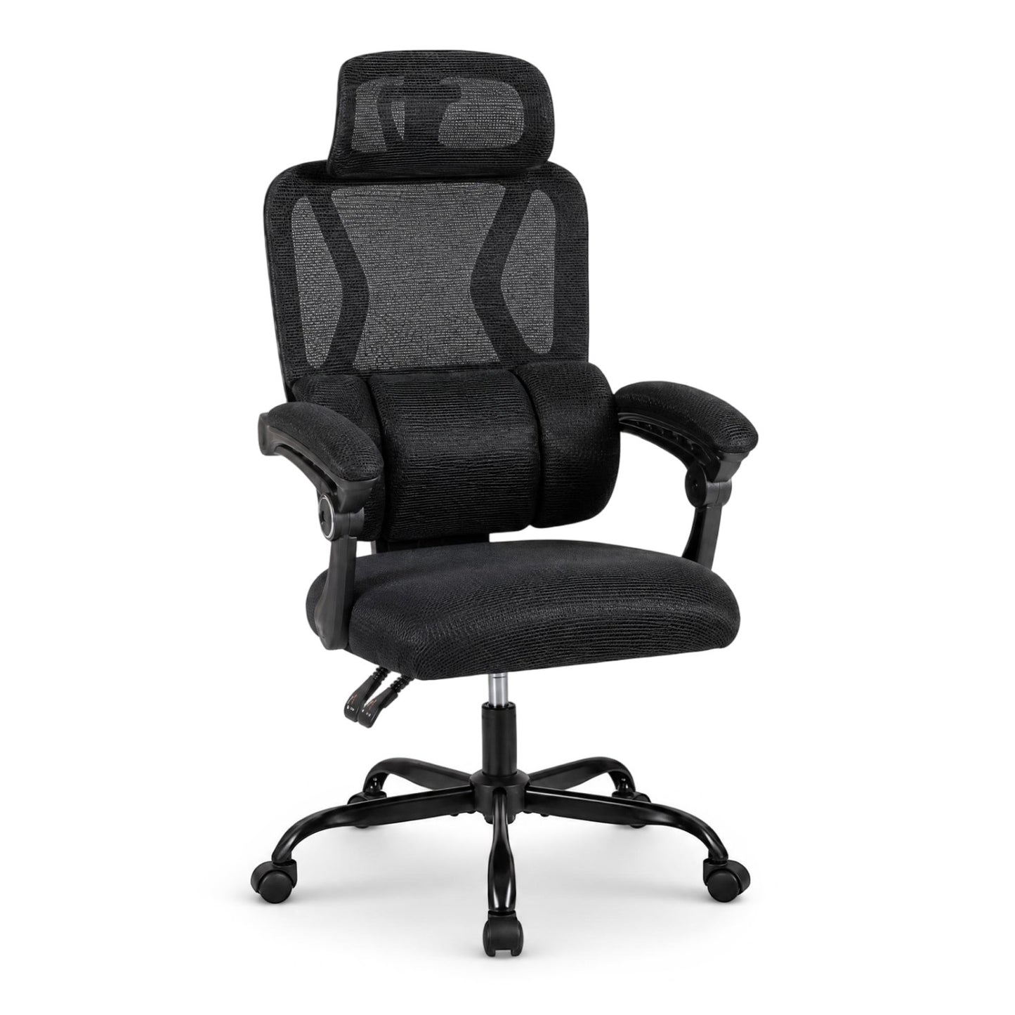 Ergonomic Mesh Office Chair, High Back Lumbar, Black