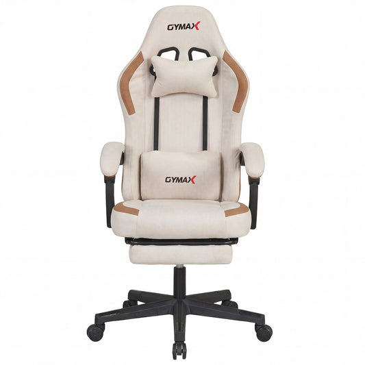 Ergonomic Video Game Chair With Headrest, Beige Gaming Chairs Beige at Gallery Canada