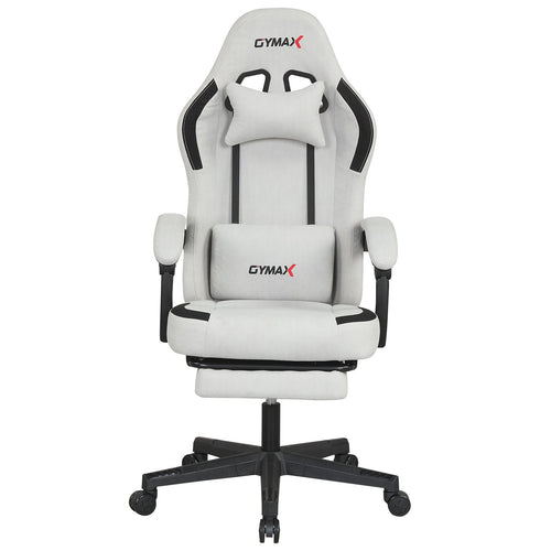Ergonomic Video Game Chair With Headrest, Gray