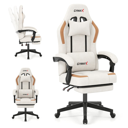 Ergonomic Video Game Chair With Headrest, Beige Gaming Chairs at Gallery Canada