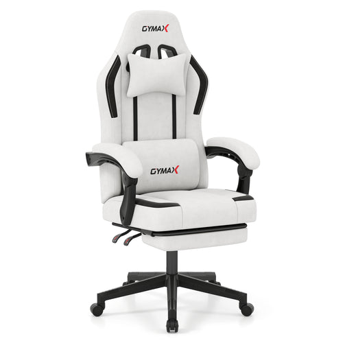Ergonomic Video Game Chair With Headrest, Gray