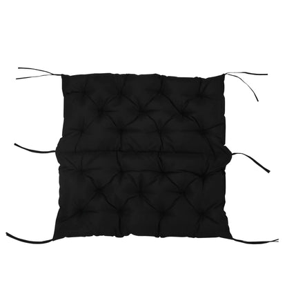 Porch Swing Cushion, Garden Bench Cushion with Backrest, Non-Slip, 39.4" x 38.6", Black Patio Chair Cushions at Gallery Canada