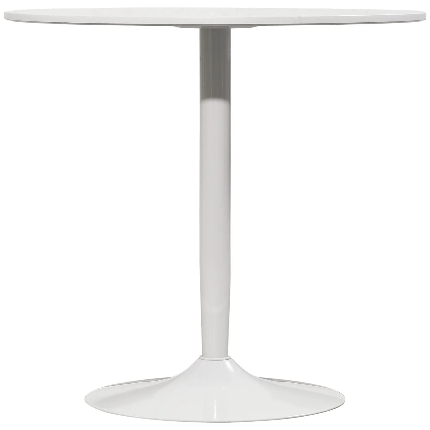 Modern Kitchen Table For 2, Round Dining Table With Steel Base, White Dining Tables White at Gallery Canada