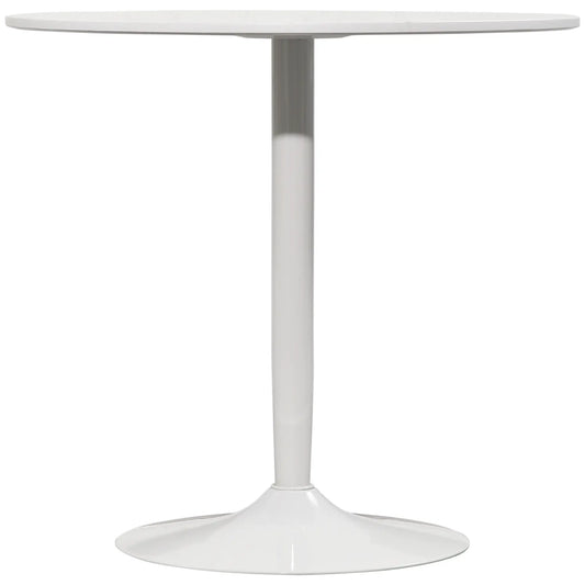 Modern Kitchen Table For 2, Round Dining Table With Steel Base, White Dining Tables White at Gallery Canada
