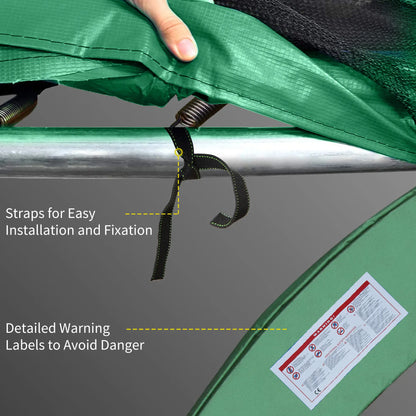 10ft Trampoline Replacement Safety Pad, Waterproof Spring Cover, Green Trampolines at Gallery Canada