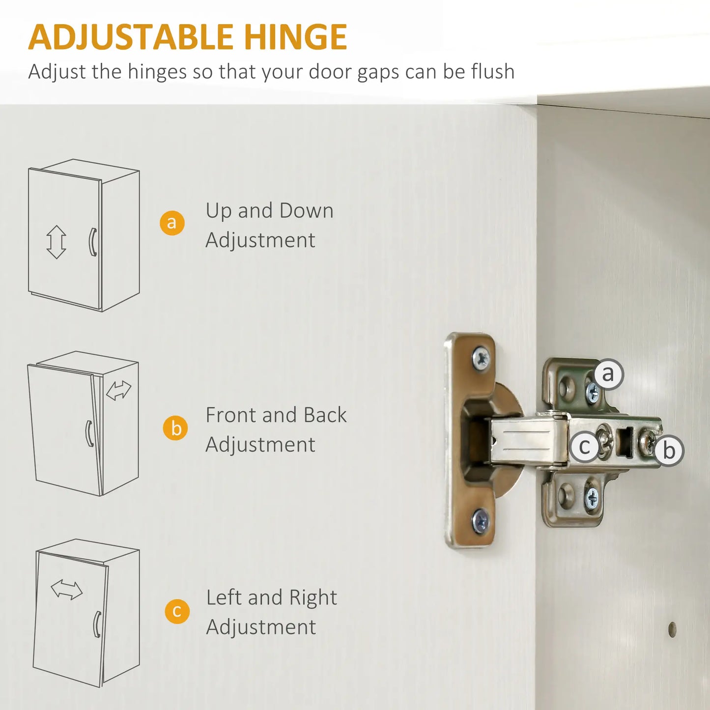 72" Kitchen Buffet, Hutch, Freestanding Cupboard, Wood Grain, White Kitchen Pantry Cabinets at Gallery Canada