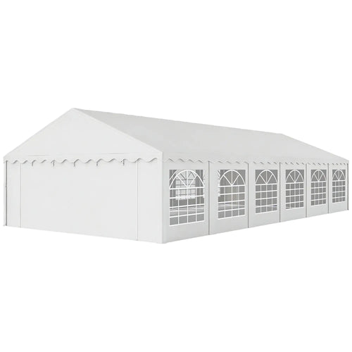 20' x 40' Party Tent, Removable Sidewalls, 12 Windows, White