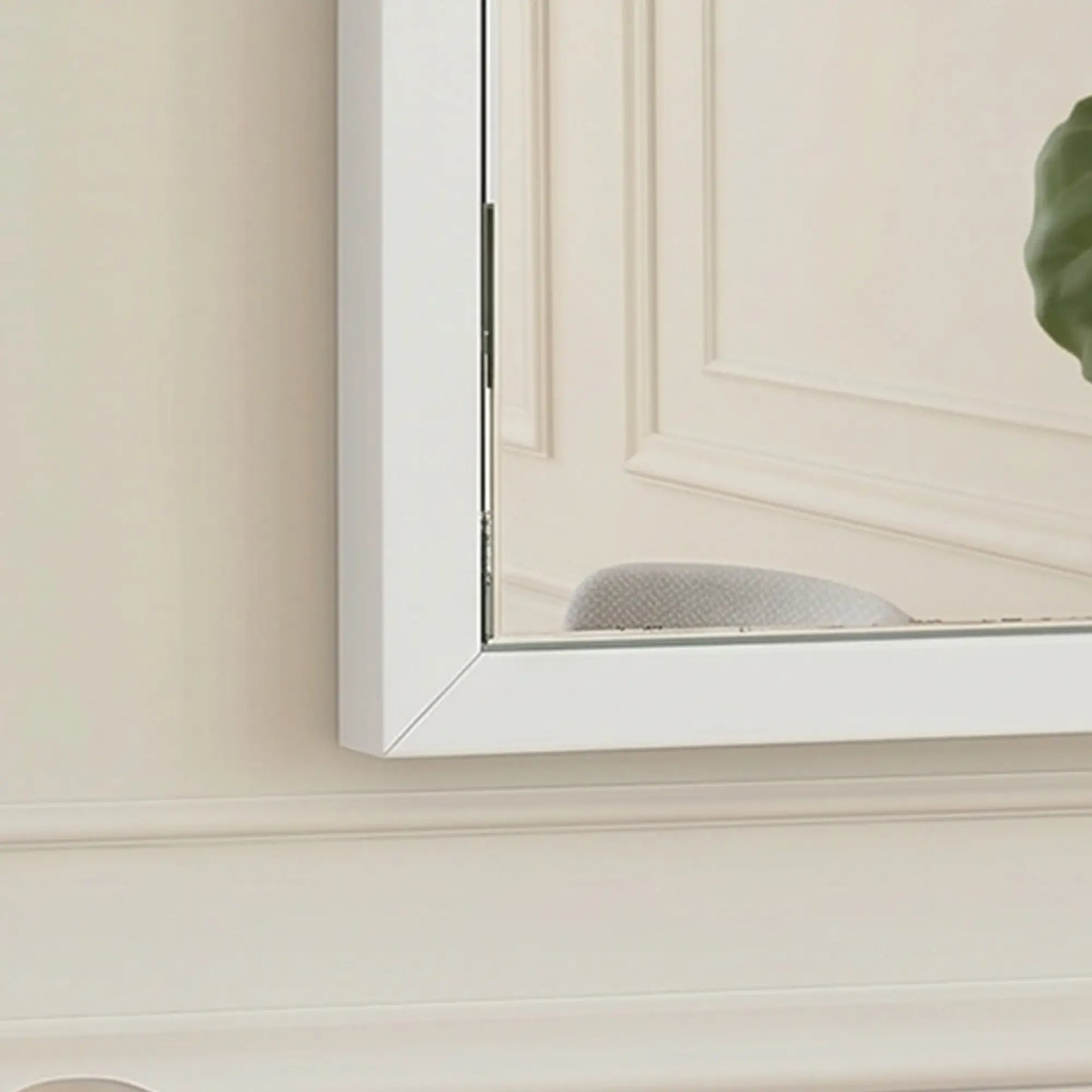 20" x 28" White Bathroom Mirror, Rectangular Wall Mirror for Living Room, White Wall Mirrors at Gallery Canada