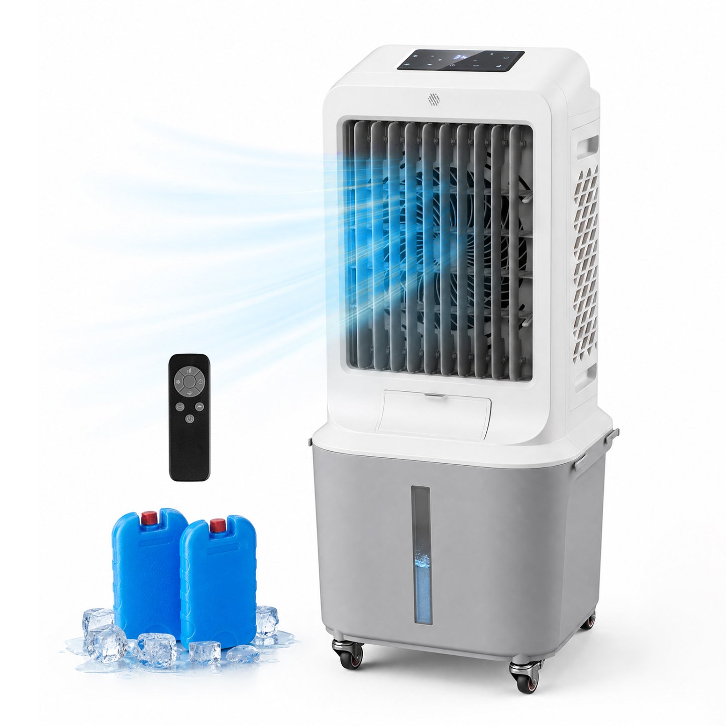 Refroidisseur d'air évaporatif, grand réservoir de 27 L