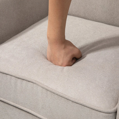 Upholstered Accent Chair, Soft Velvet Fabric, Rolled Armrest, Grey Single Sofas at Gallery Canada