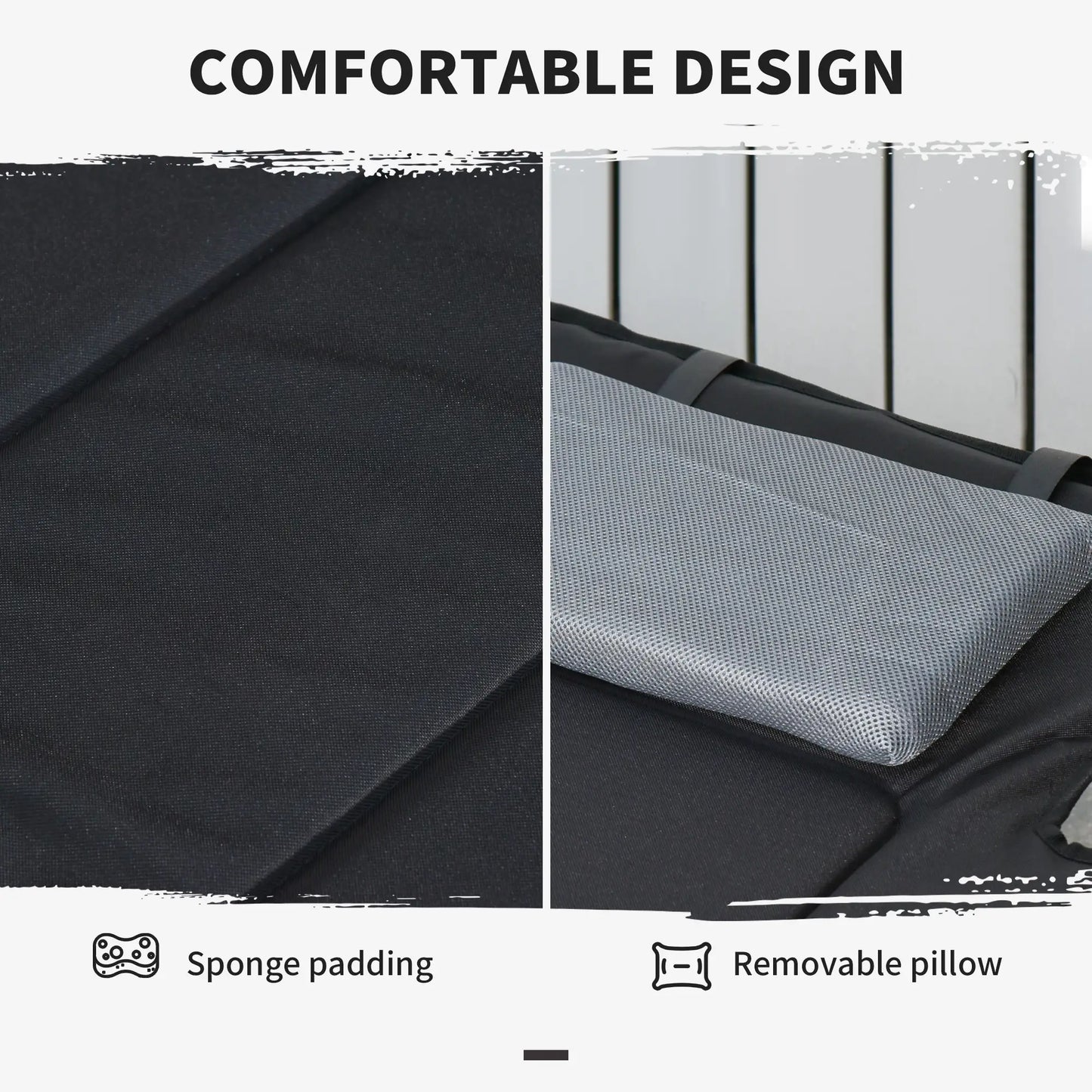 Folding Camping Cot, Sleeping Bed for Adults, Outdoor Hiking, Black Camping Cots at Gallery Canada