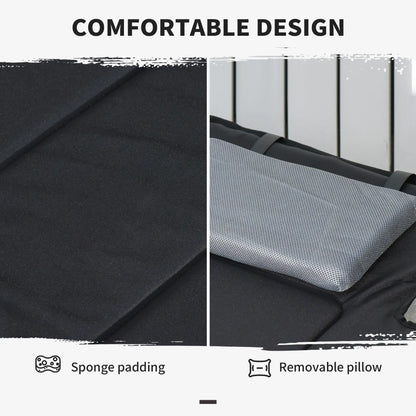 Folding Camping Cot, Sleeping Bed for Adults, Outdoor Hiking, Black Camping Cots at Gallery Canada