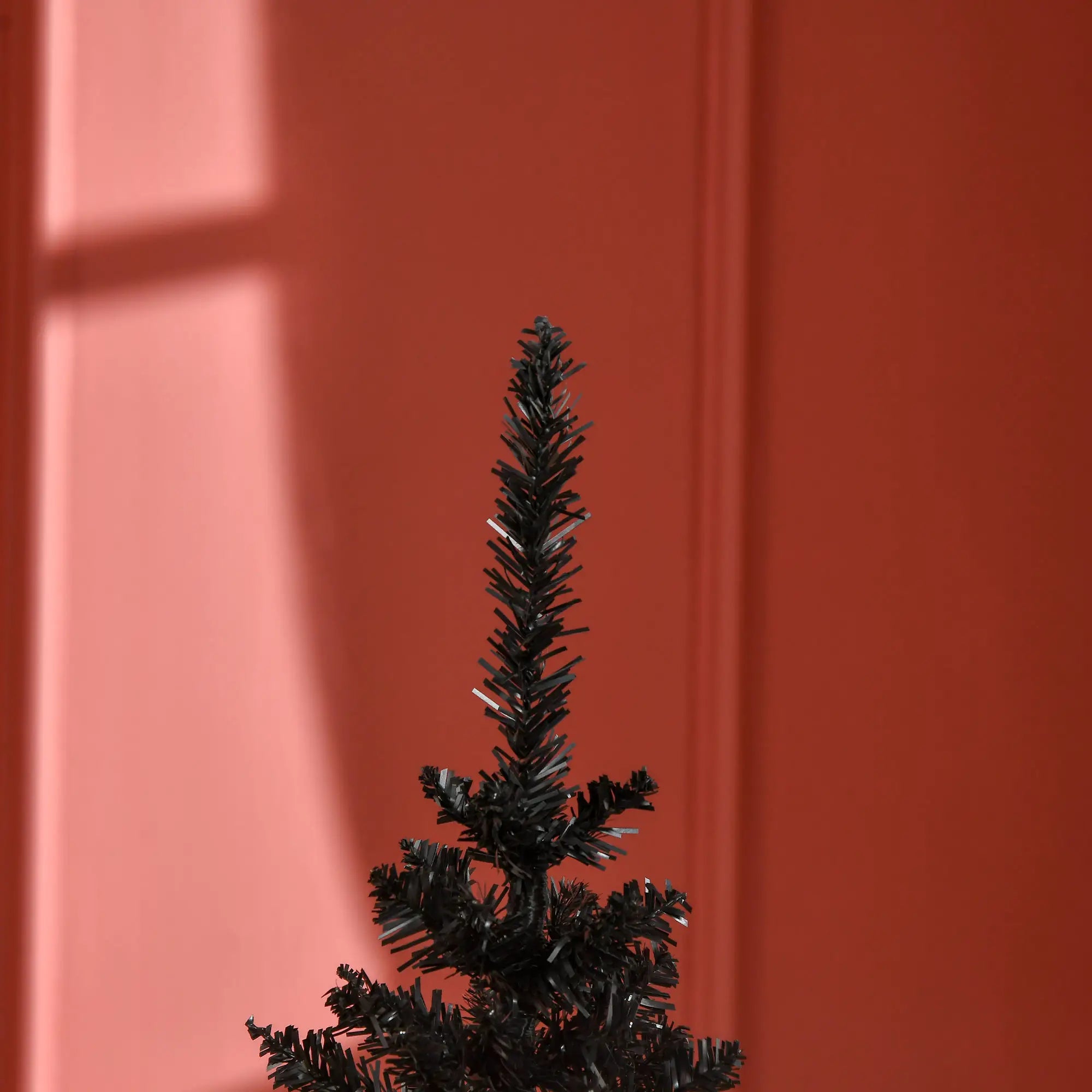 5FT Artificial Pencil Christmas Tree, Realistic Branches, Stable Stand, Black Pencil Christmas Trees at Gallery Canada