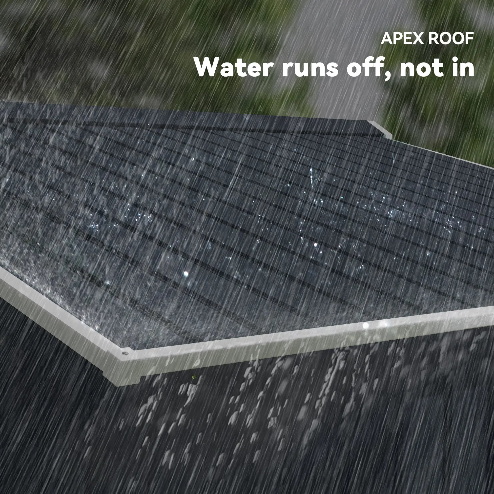 9.1'x6.4'x6.3' Garden Storage Shed, Foundation Kit, Metal Tool House, Double Doors, Dark Grey Sheds at Gallery Canada