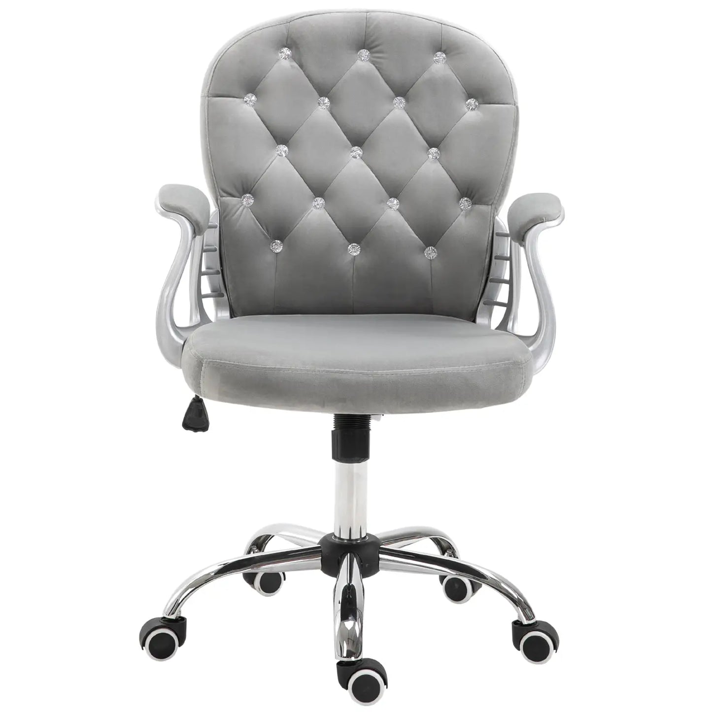 Ergonomic Office Chair, Adjustable Height, Padded Seat, Grey Task Chairs at Gallery Canada