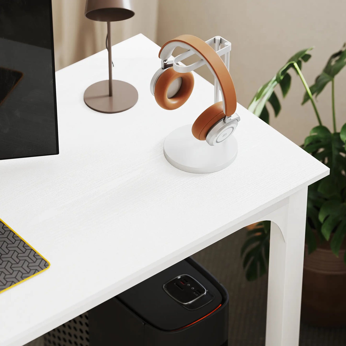 71" Computer Desk, Metal Legs, White Computer Desks at Gallery Canada