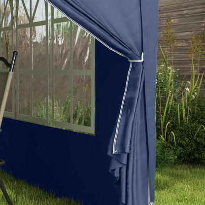 10'x10' Outdoor Pop Up Tent, Wedding Gazebo, Blue Pop Up Canopies at Gallery Canada