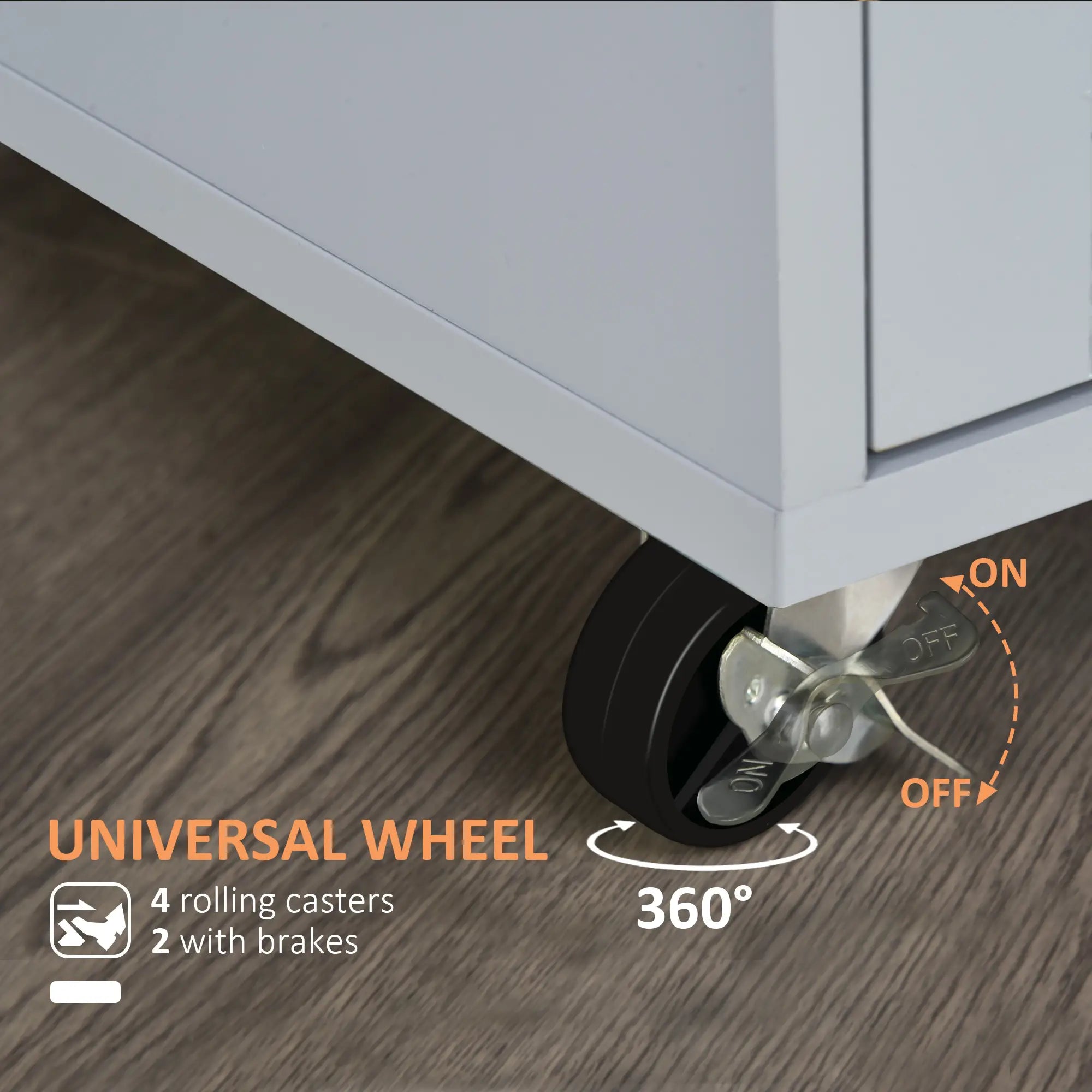 Rolling Kitchen Island Cart, Wood Top, Storage Drawer, Towel Bar, Shelves, Grey Kitchen Islands & Kitchen Carts at Gallery Canada