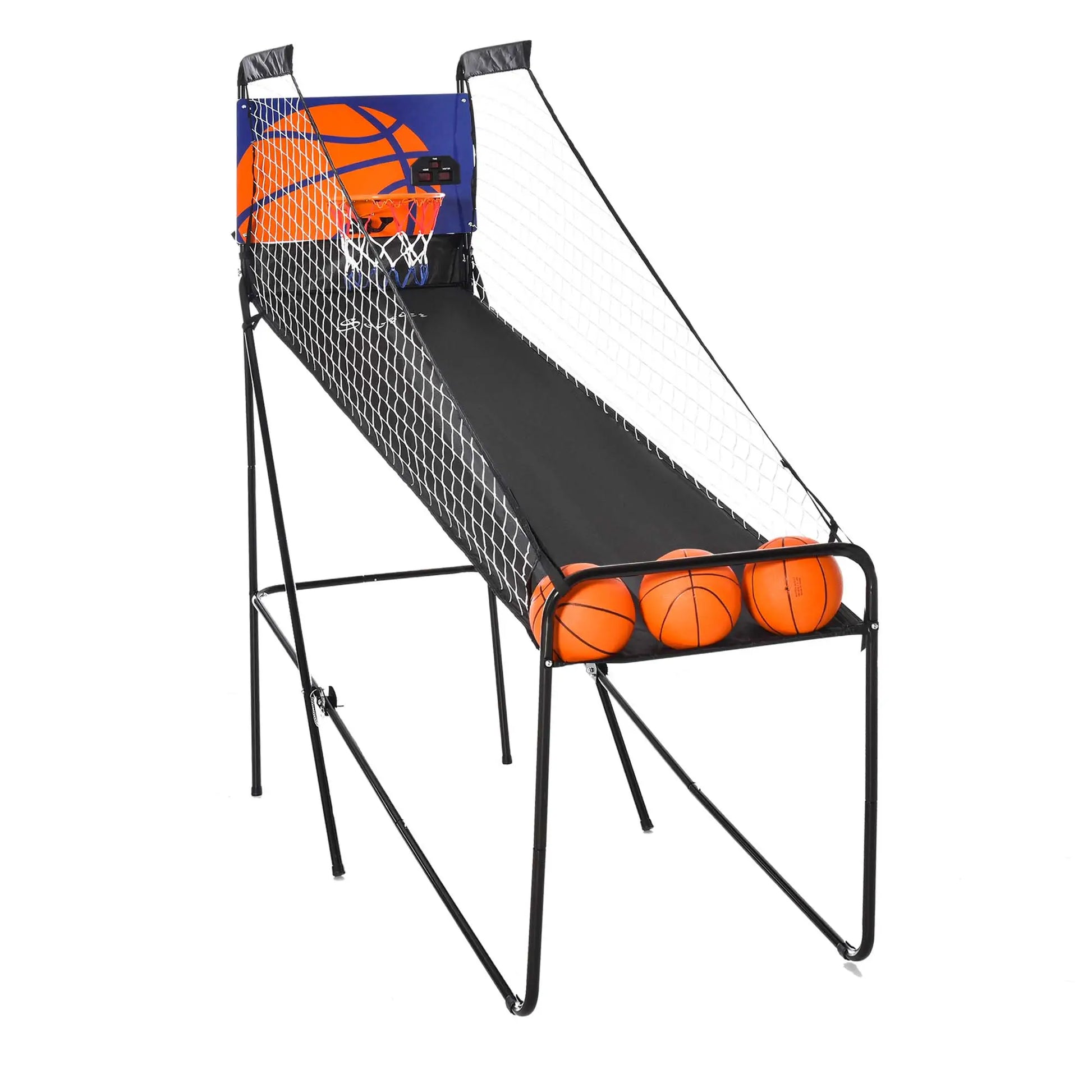 Basketball Hoop Arcade Game with Electronic Score Board, Black Basketball Black, White at Gallery Canada