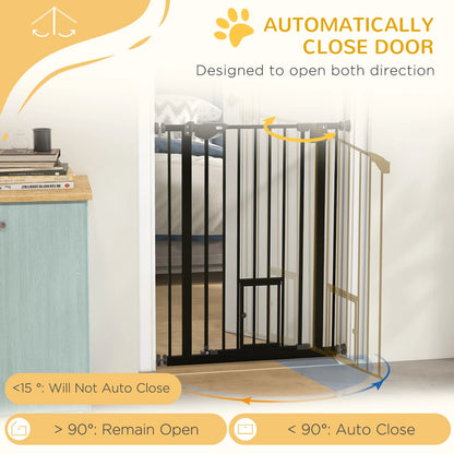 36" Indoor Dog Gate for Doorways, House, Stairs, Black Houses, Kennels & Pens at Gallery Canada