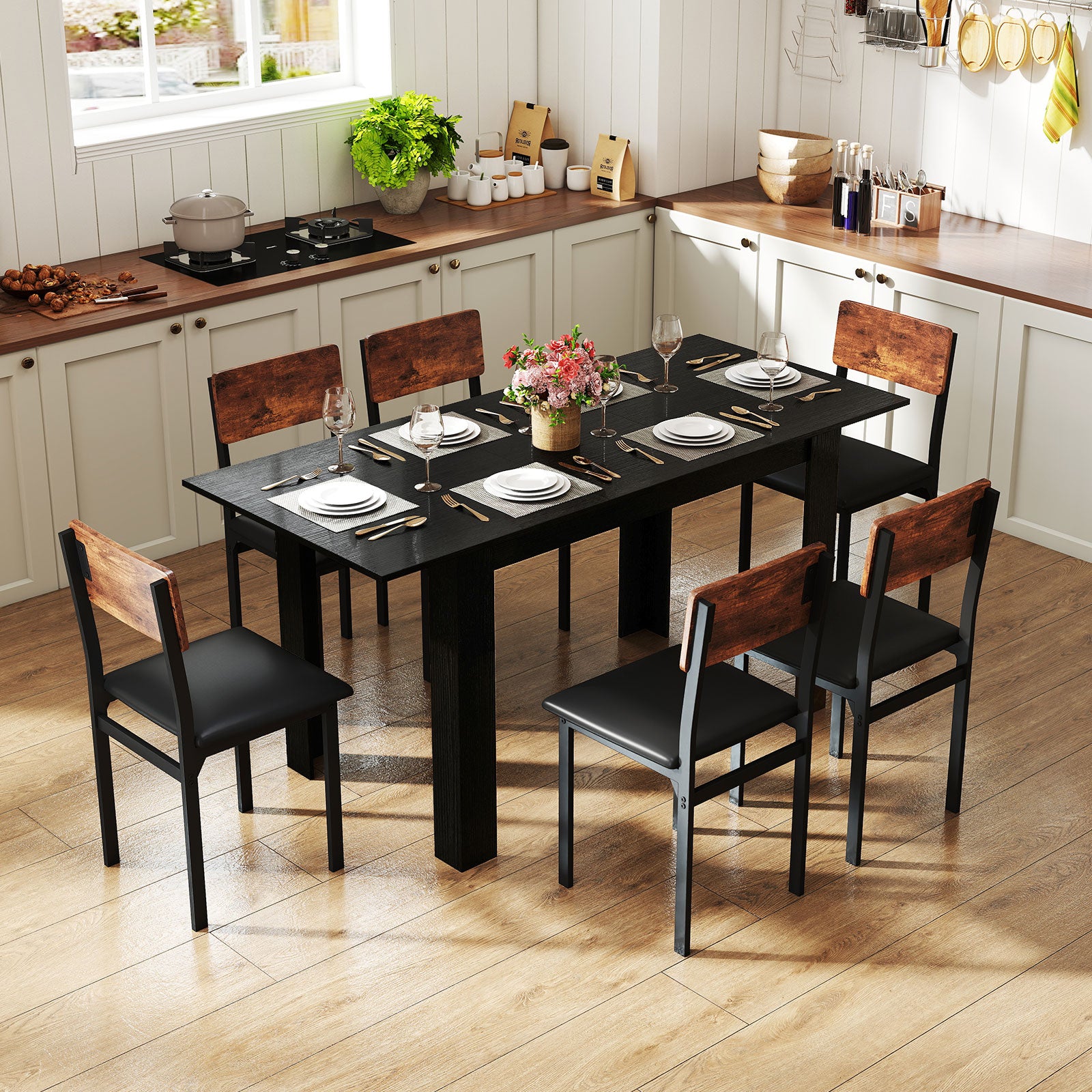 Extendable Dining Table for 4-8 People 47