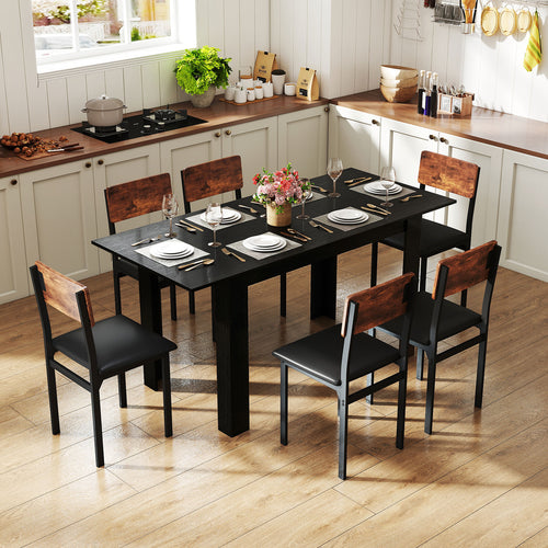 Extendable Dining Table for 4-8 People 47