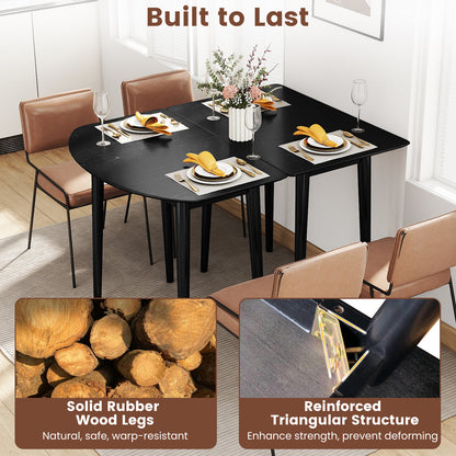 Extendable Oval Dining Table Set, 2 Half-Round Tables, Black Dining Tables at Gallery Canada