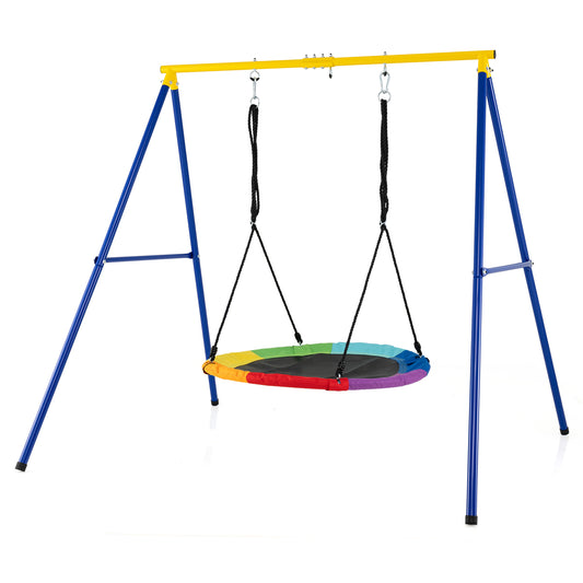 Extra Large Heavy Duty A-Frame Steel Swing Stand, Blue Swing & Playsets Blue at Gallery Canada