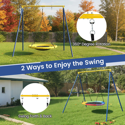 Extra Large Heavy Duty A-Frame Steel Swing Stand, Blue Swing & Playsets at Gallery Canada