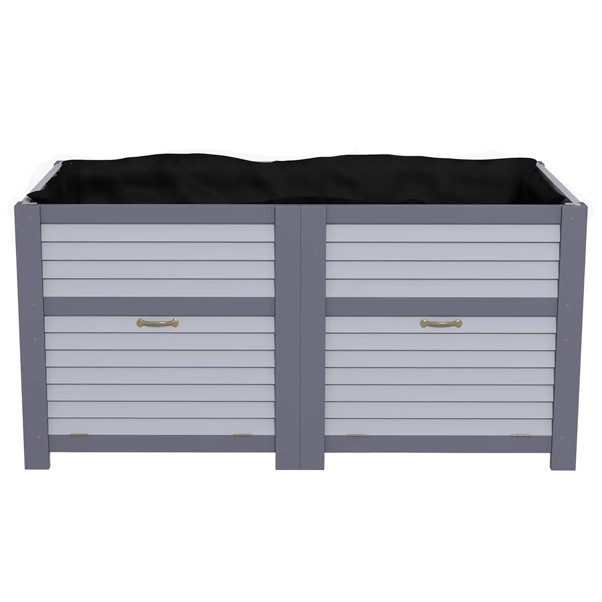 Wooden Elevated Planter Box with Storage, 59