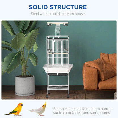 61.5 Inch Bird Cage for Parakeet, Cockatiel, Stand, Pull Out Tray, Play Top Bird Cages at Gallery Canada