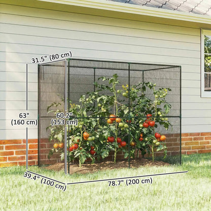 Plant Protection Cage With Zippered Door, Black Crop Cage at Gallery Canada