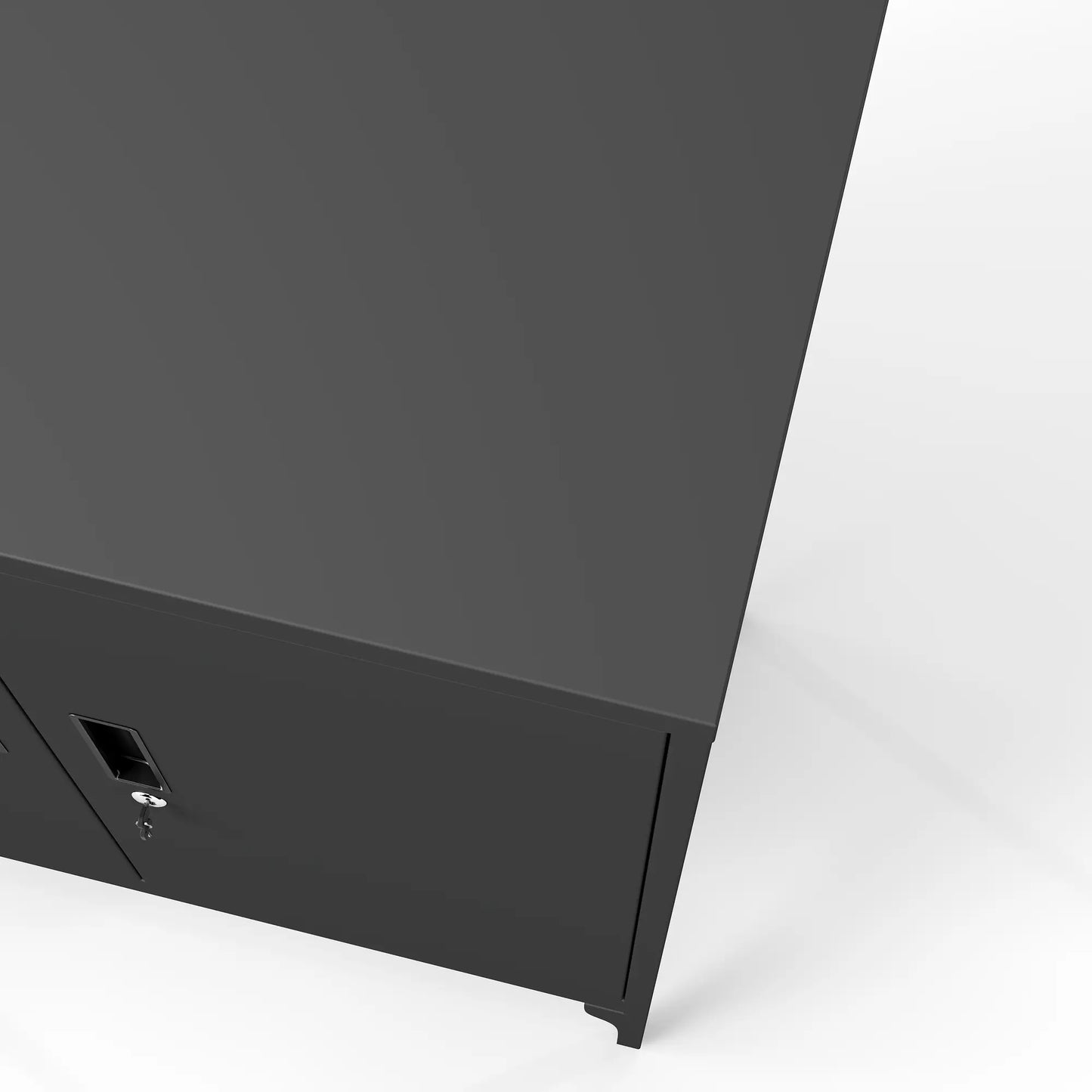 Office Storage Cabinet with Lock, Adjustable Shelves, Black Office Cabinets & Cupboards at Gallery Canada