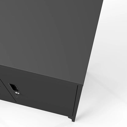 Office Storage Cabinet with Lock, Adjustable Shelves, Black Office Cabinets & Cupboards at Gallery Canada