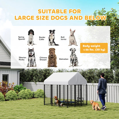 Outdoor Dog Kennel, Waterproof UV-Resistant Cover, 6' x 6' x 6' Dog Kennels at Gallery Canada