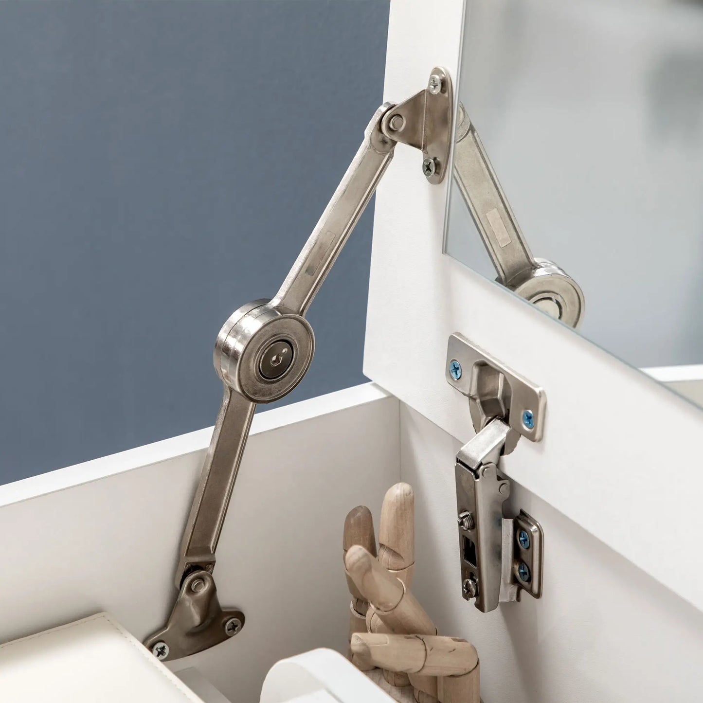White Vanity Set with Flip Top Mirror, Desk with Stool, Drawer, White Dressing & Vanity Tables at Gallery Canada